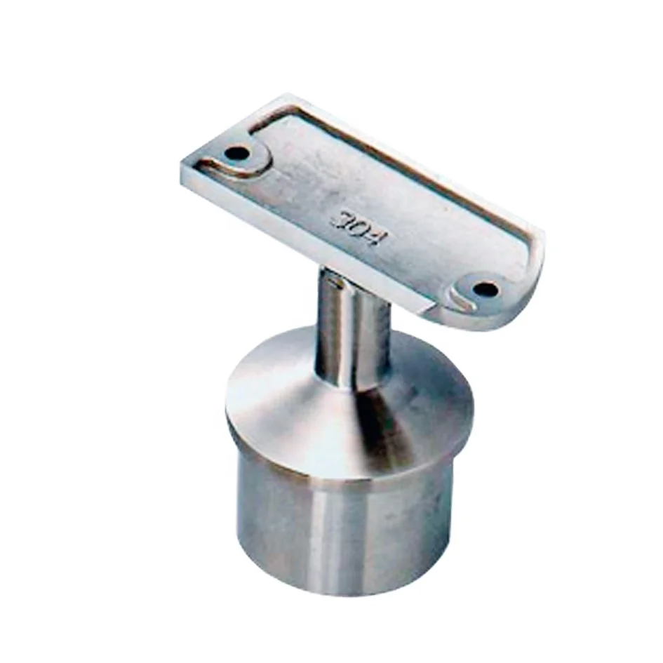 Modern Design Stainless Steel round Tube Handrail Fixed Saddle Bracket for Hotel Application