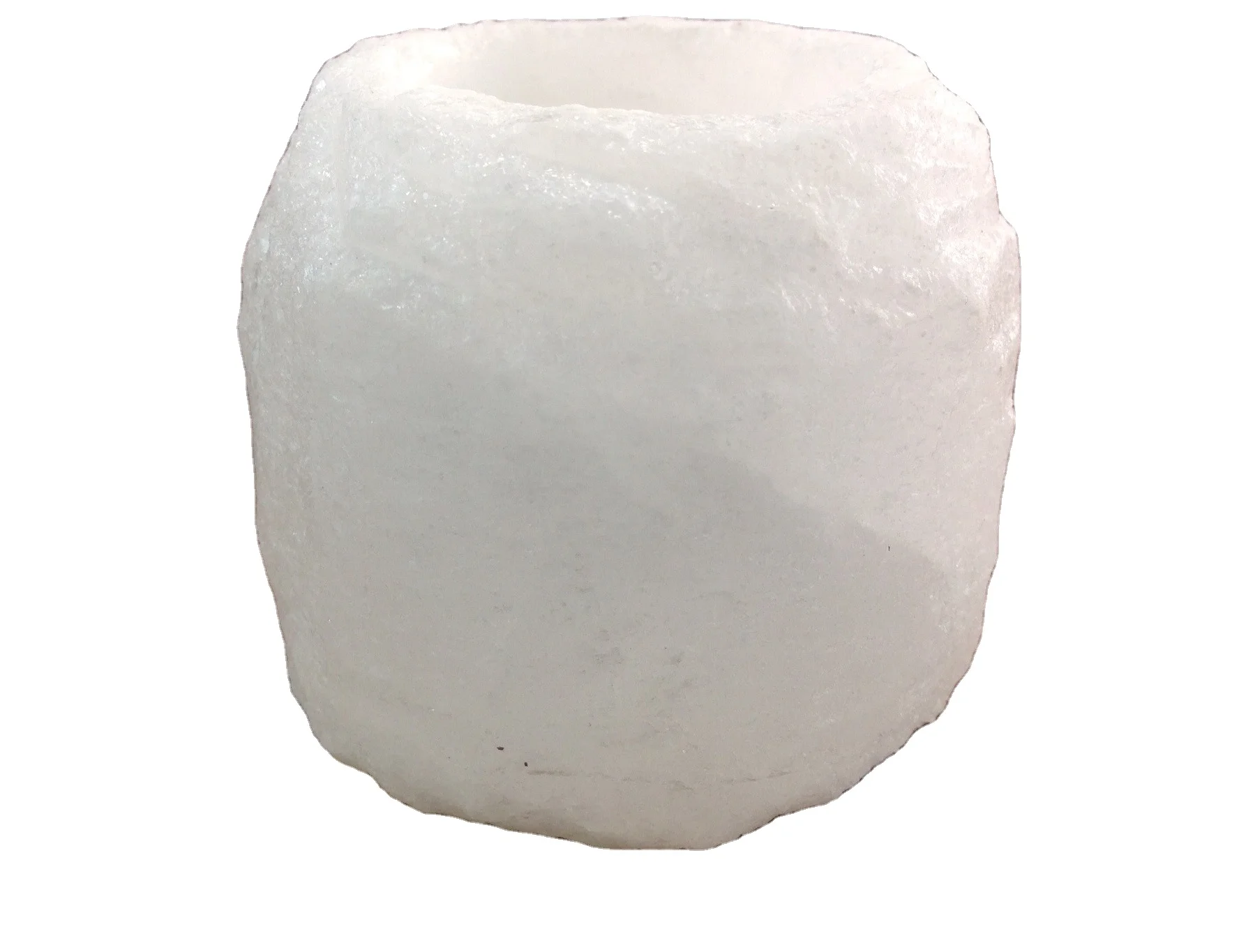 Himalyan 1 Hole White Salt Crystal Tea Light