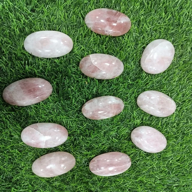 Buy High Quality Rose Quartz Palmstone Crystal Rose | Balancing | Spiritual Energy | Ethical Healing Buy From Orgone Export