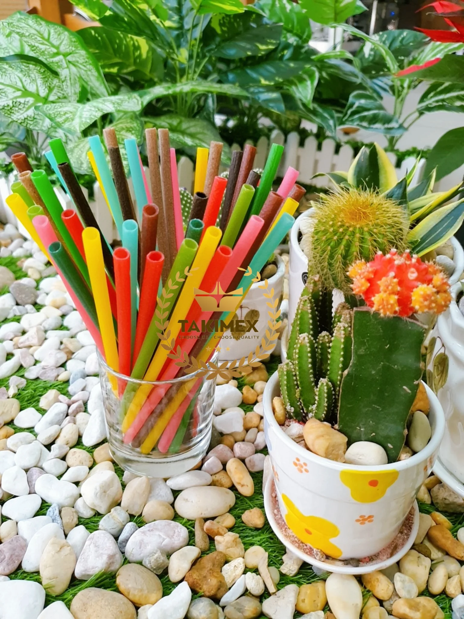 Wholesale Edible Organic Resource Multi Color Rice Straw 6mm 8mm 12mm Drinking Nuihut Brand Manufactured in Vietnam
