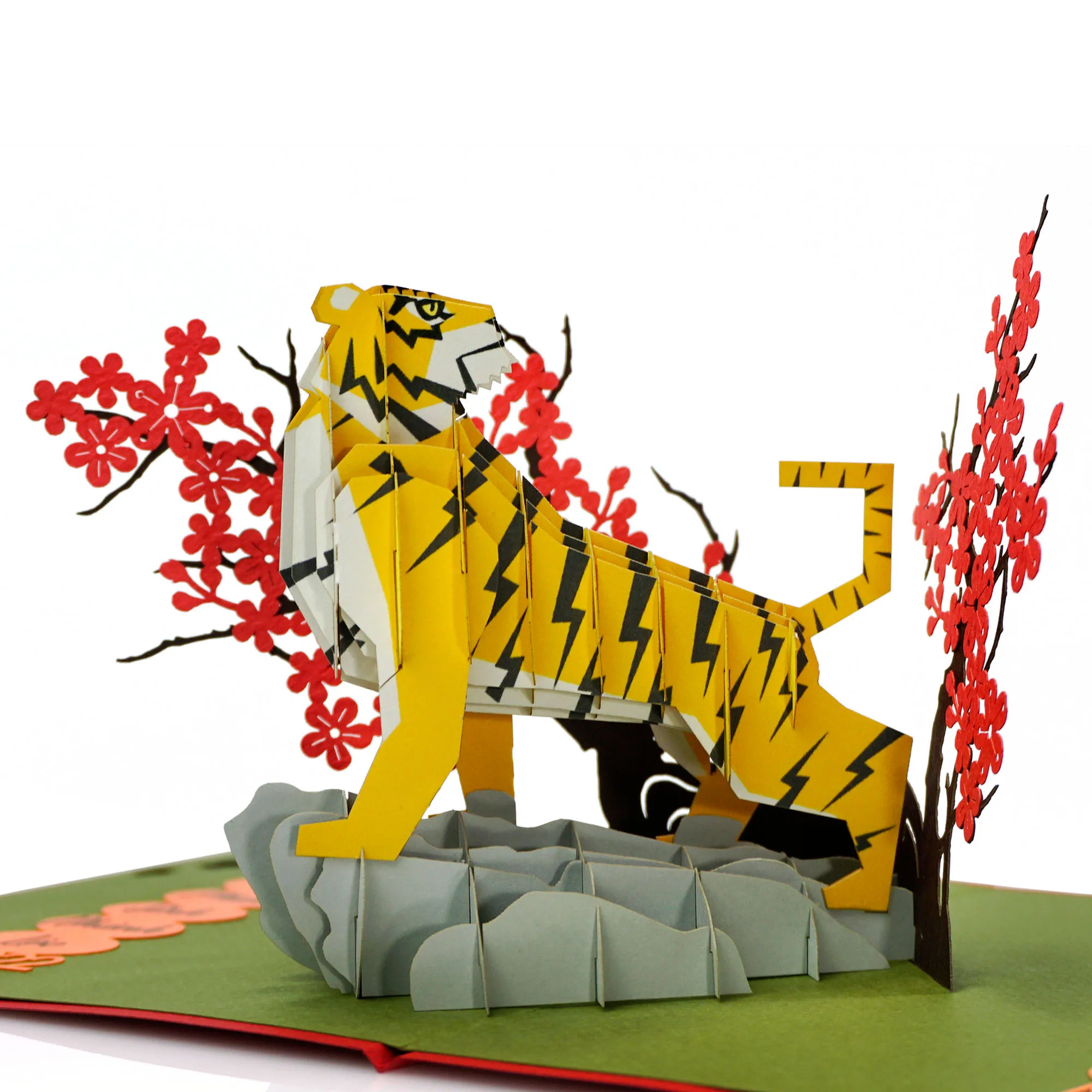 Collection luxury of 6 out of 12 zodiac animals 3D model popup paper art of the year by handmade to happy new year