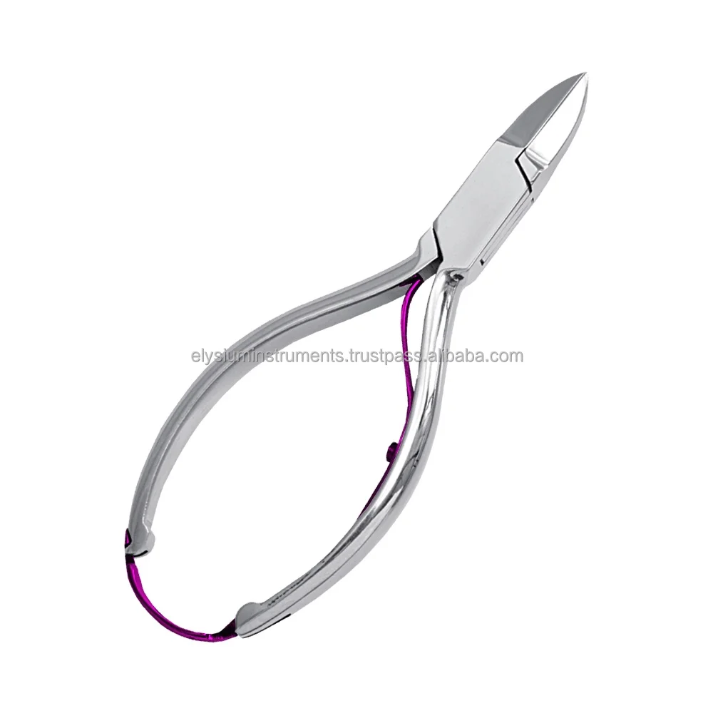 Beautiful Purple Pink Accent Nail Nipper Sharp Straight Blade Manicure Pedicure Salon OEM/ODM Custom Professional Toenail Cutter