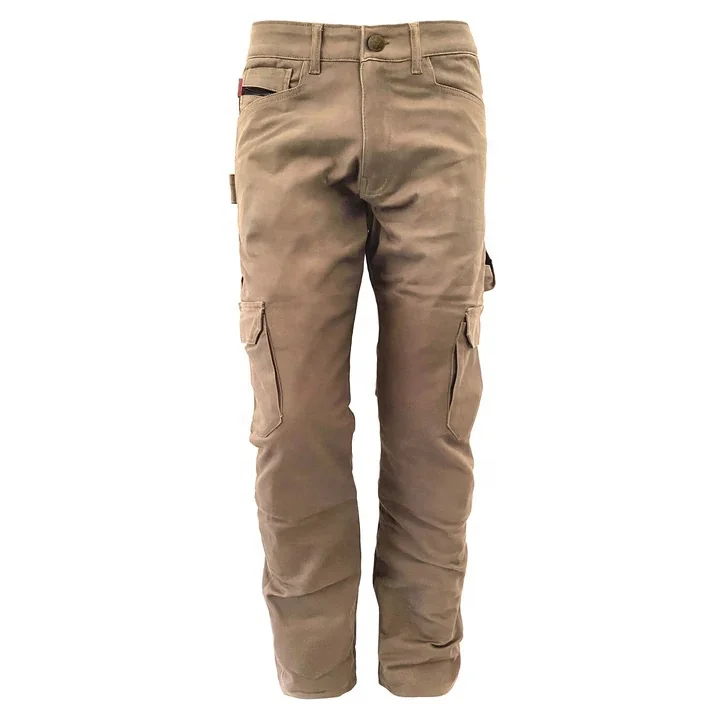 Motorcycle Denim Jeans Reinforced With Abrasion Resistant Lining Cargo Pant Motorbike Trouser with Pads