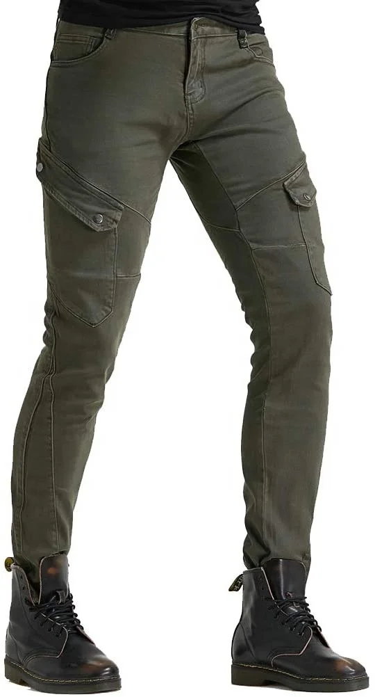 
OEM Custom Women Motorcycle Riding Jeans Protective Pants Knight Hockey Biker Armor Motorcycle Denim Jeans Pants with Protectors 