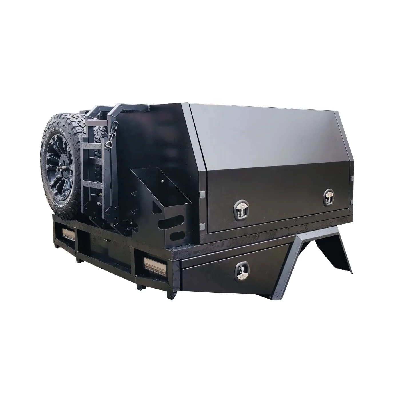 Custom double cab ute tray and canopy pickup truck aluminum ute canopy camper for 4x4 pickup
