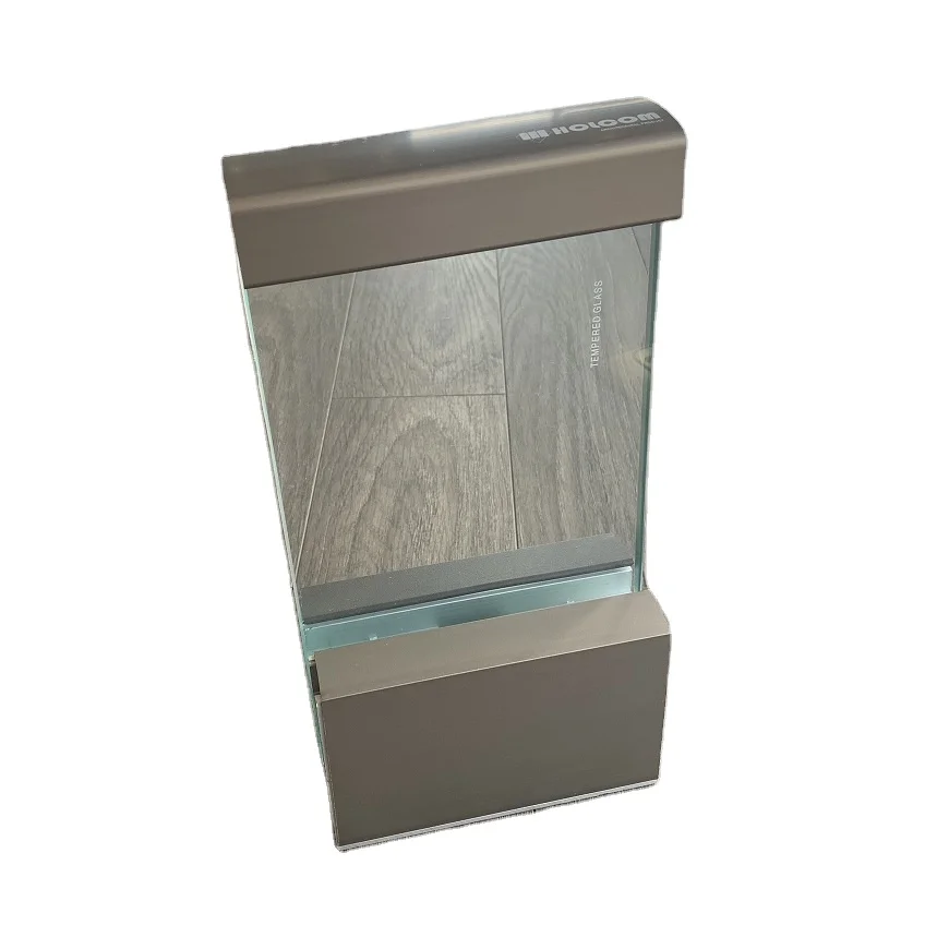 U shape made in Vietnam high top Aluminum pillarless balustrade base for balcony outdoor and inside Glass Balustrade Base