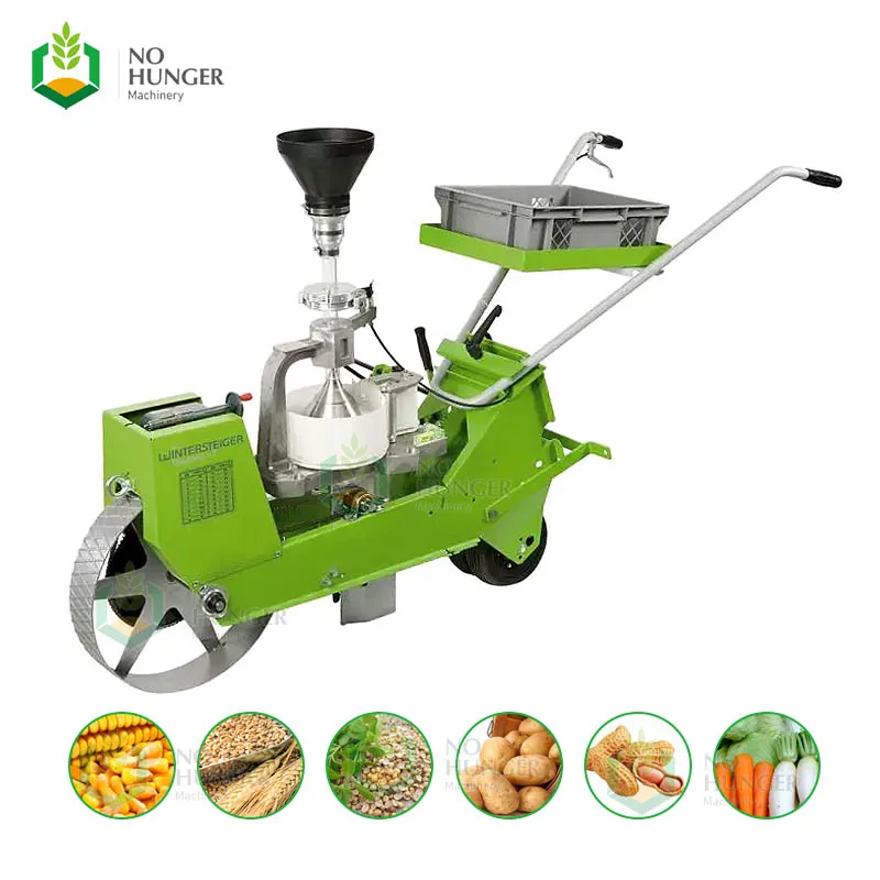 Handheld Hand Held Push Operated Multi Garlic Grain Soybean Vegetable Manual Maize Diesel Seeder Seed Corn Planters Machine