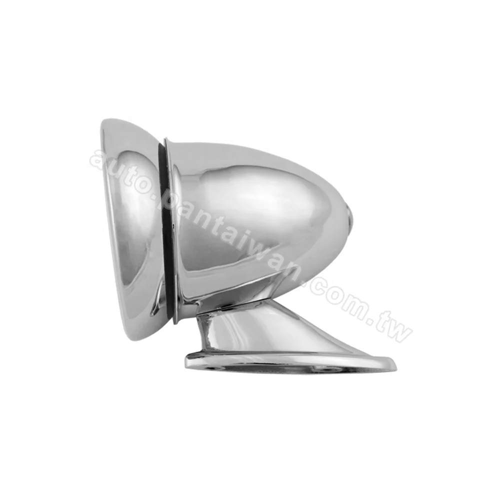 Old school Bullet Mirrors, Sports Talbot Style, Reproduction Chrome, for Ford Mustang Vintage Classic Mini