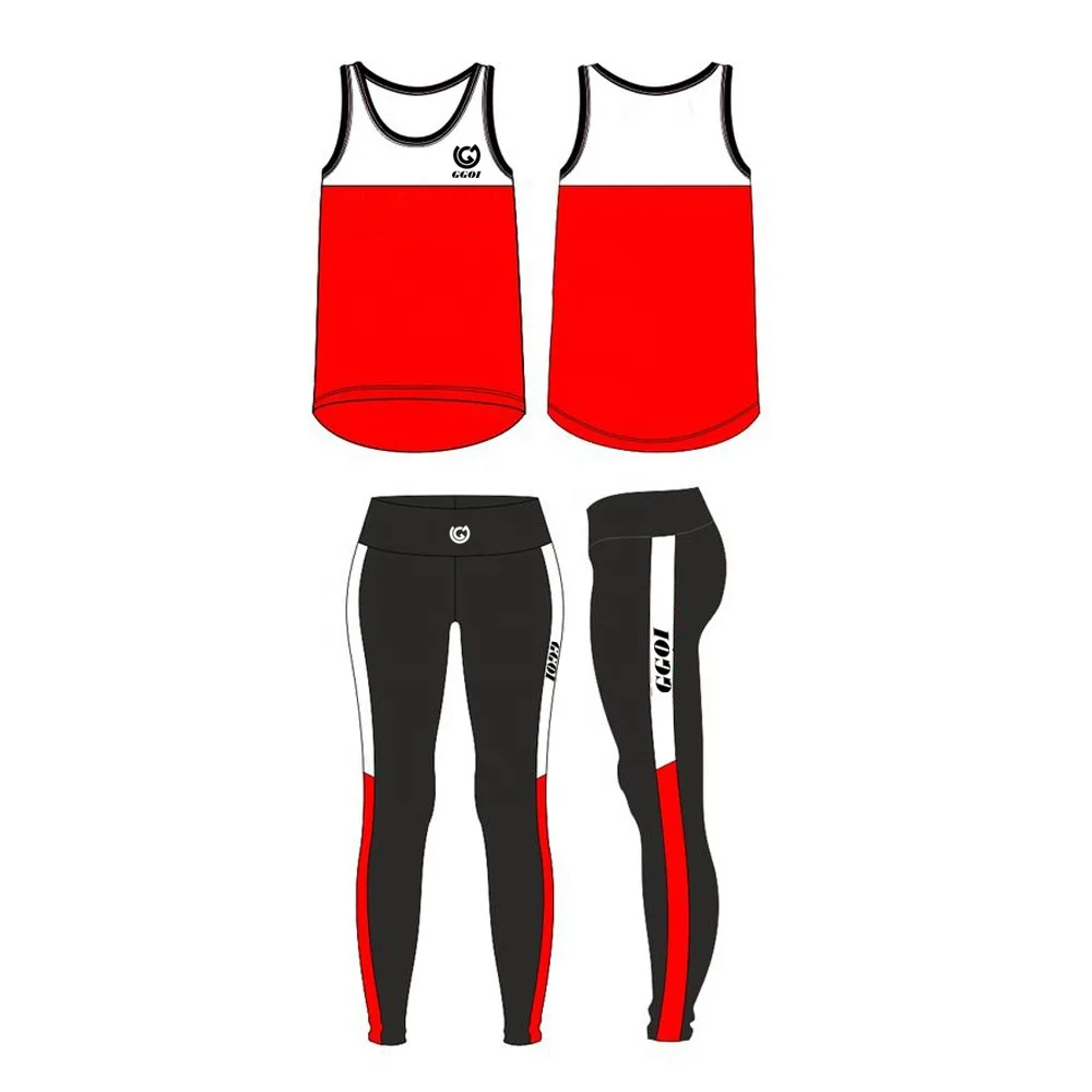 
Woman Female Yoga Top Tank Leggings Sets 