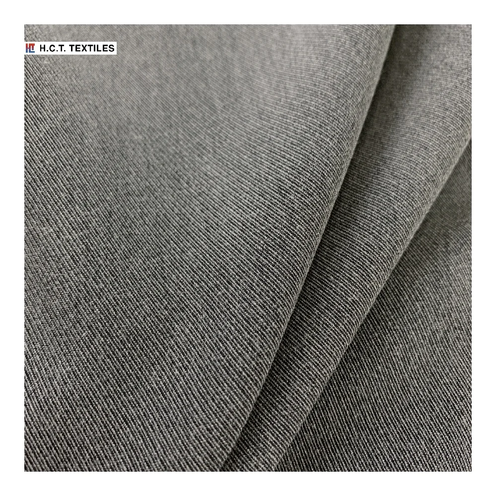 Бамбук Рециркулированные поли натуральный Антибактериальный скраб ткань 205g 4 way Stretch саржа кавалерии