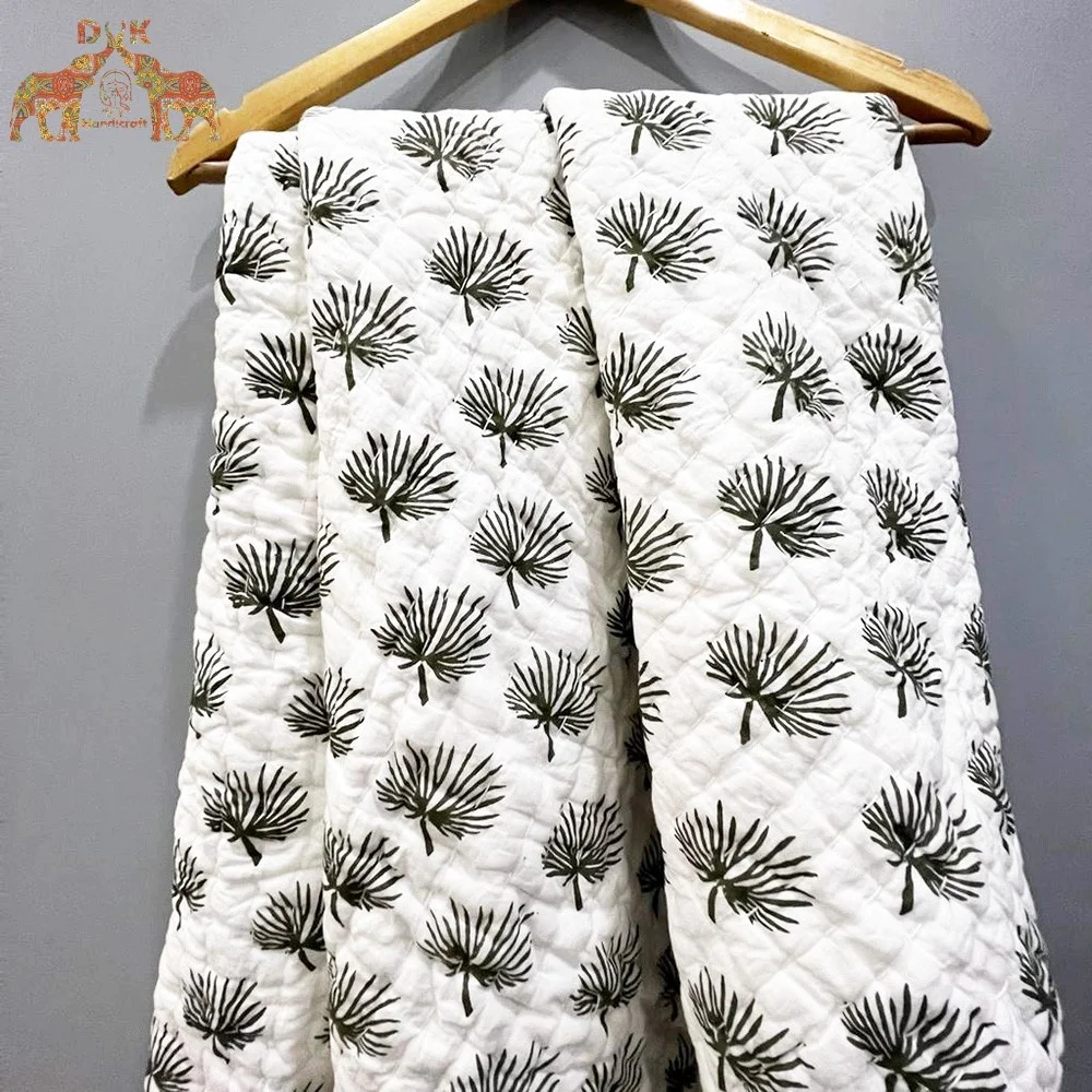 Детское одеяло Kantha хлопковое детское ручной работы kantha для кроватки мягкое легкое малышей с вышивкой