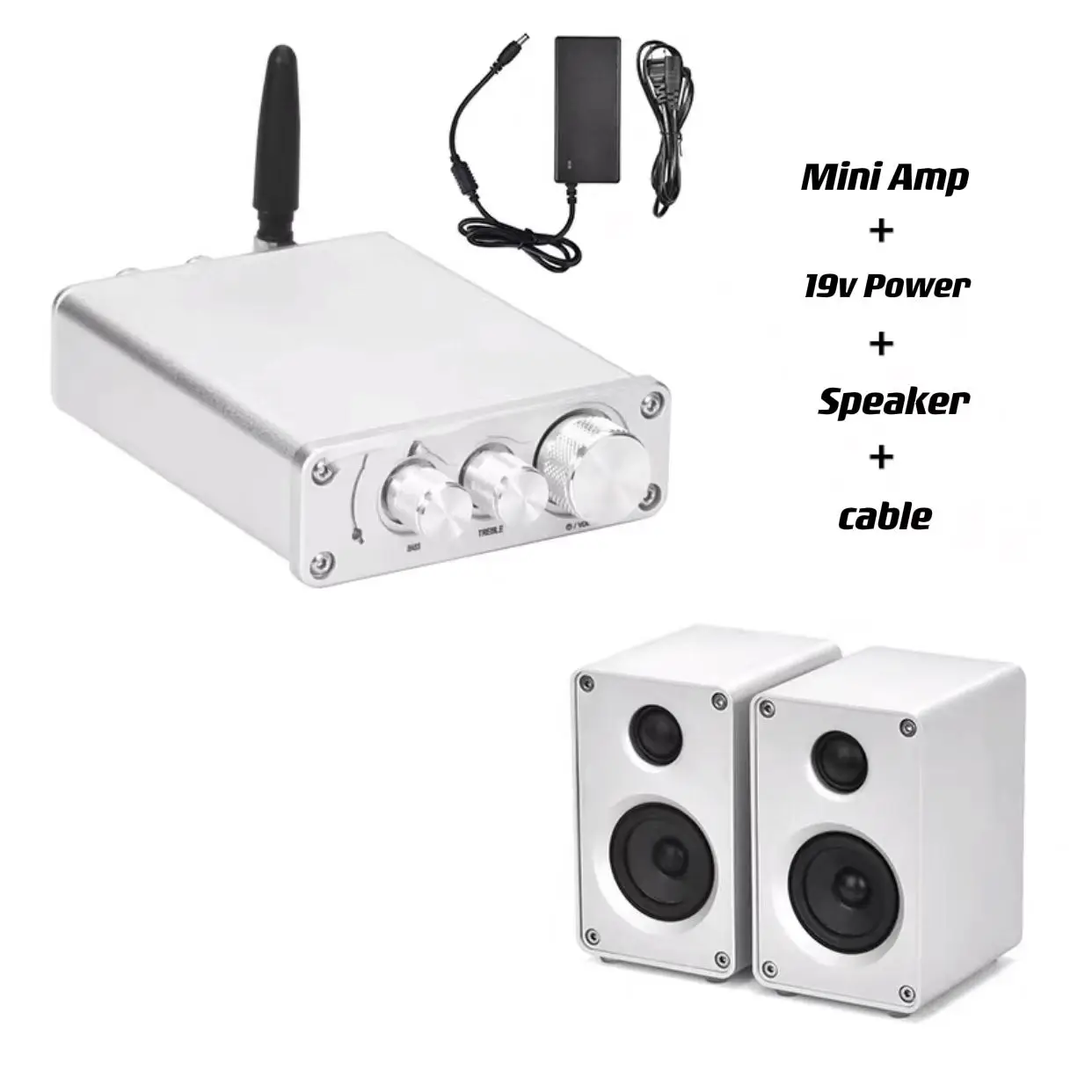 2.5 inch HIFI Studio Monitor Audio speakers professional recording music gaming sound equipment passive universal with amplifier