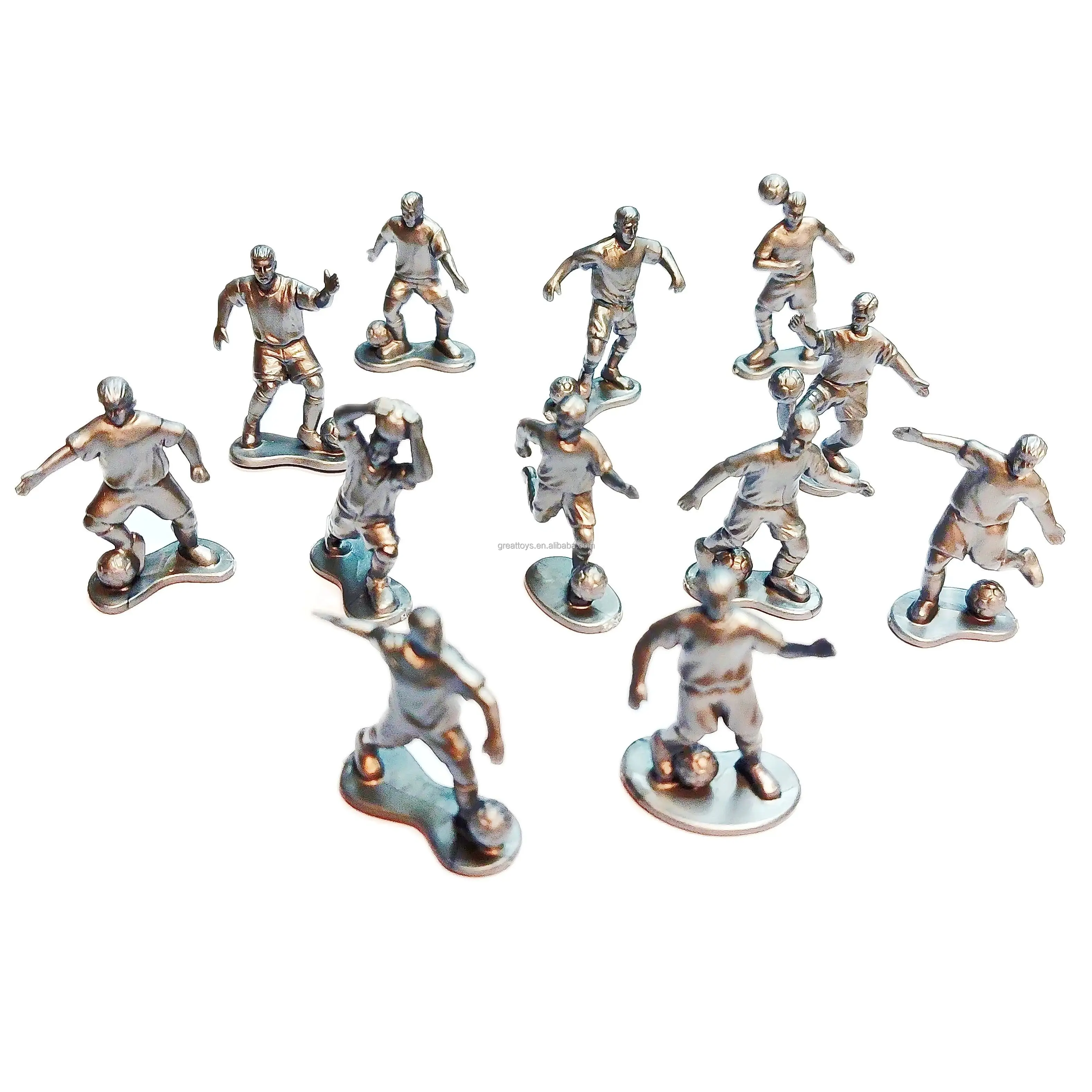 Soccer Football Player Action Figure Guys Mini Toy Figurines for Open Play Dioramas Cake Toppers Party Decoration