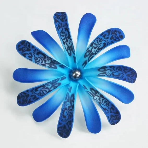 Best seller good quality Handcraft Handmade artificial tahitian foam flower with special tattoo and color pattern