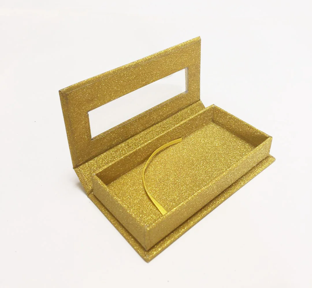 High Quality  Eyelash Packaging Box Mink Eyelash Window Rectangular Box Print Logo Cosmetic Cardboard Paper Box