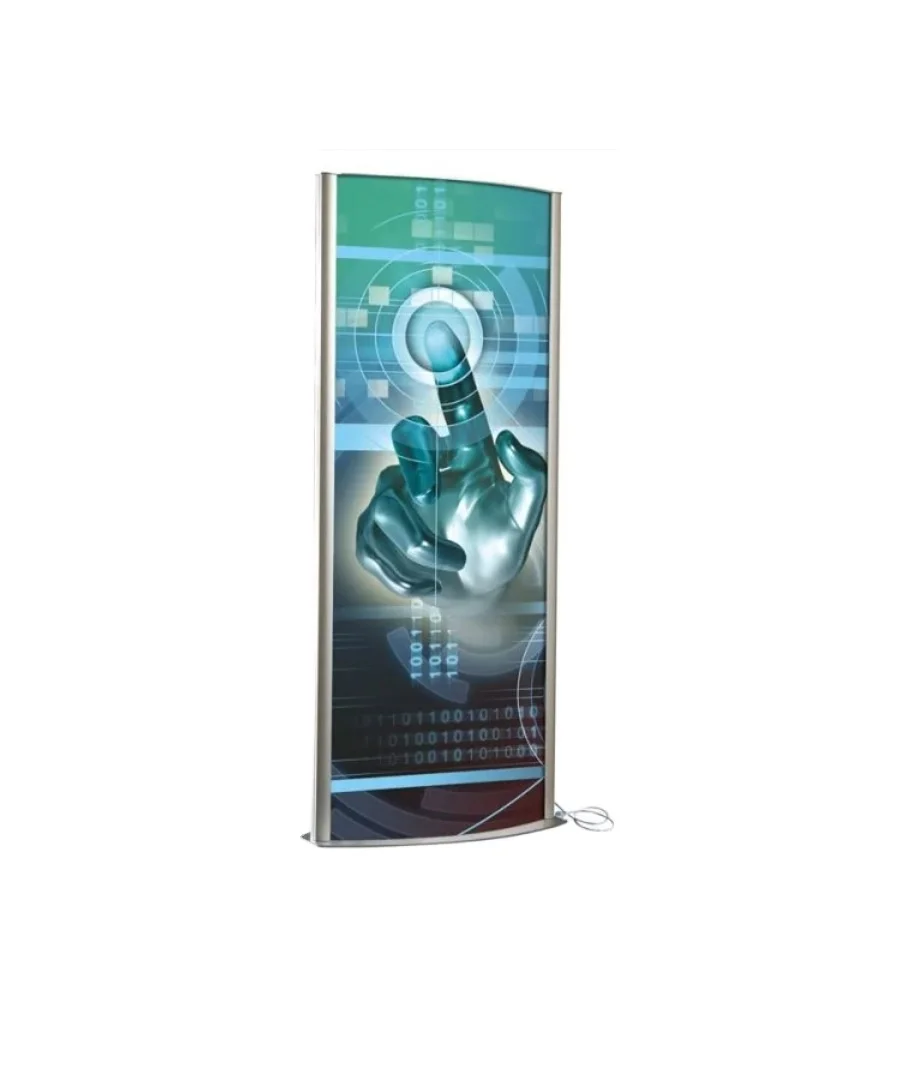 High Quality Double Side  illuminated Totem Indoor Displays
