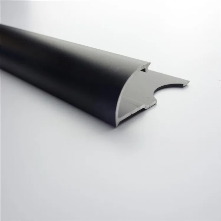 cheap price beautiful 12mm aluminium profile quarter round ceramic tile trim metal trimming strip