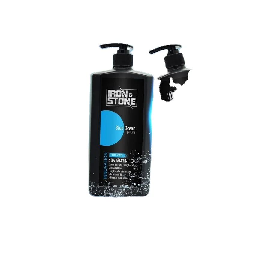 IRON & STONE - ESSENTIAL OIL SHAMPOO GEL | CLEAN AND SMOOTH HAIR WITH PROVITAMIN B5 | HIGH-END PERFUME