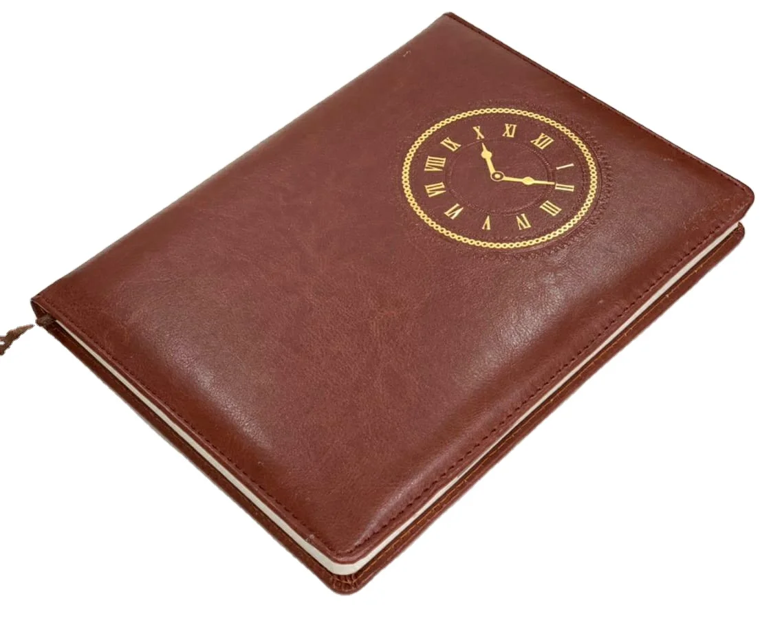 2022 new year arrivals business luxury paper  journal  diary with pen planners handmade paper journals