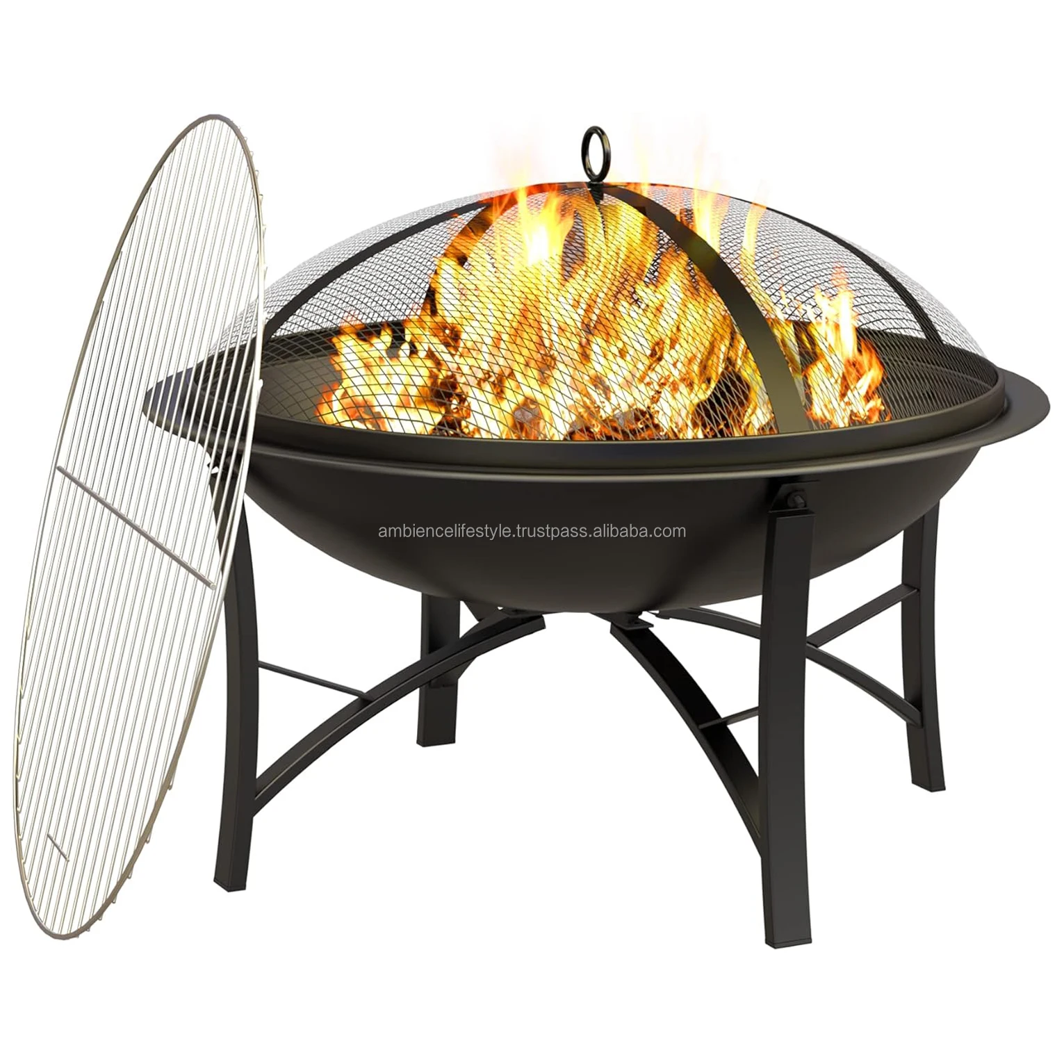 Хит продаж Металлическая черная костра ручной работы для внешнего двора крыльца кемпинга барбекю от атмосферы образа жизни