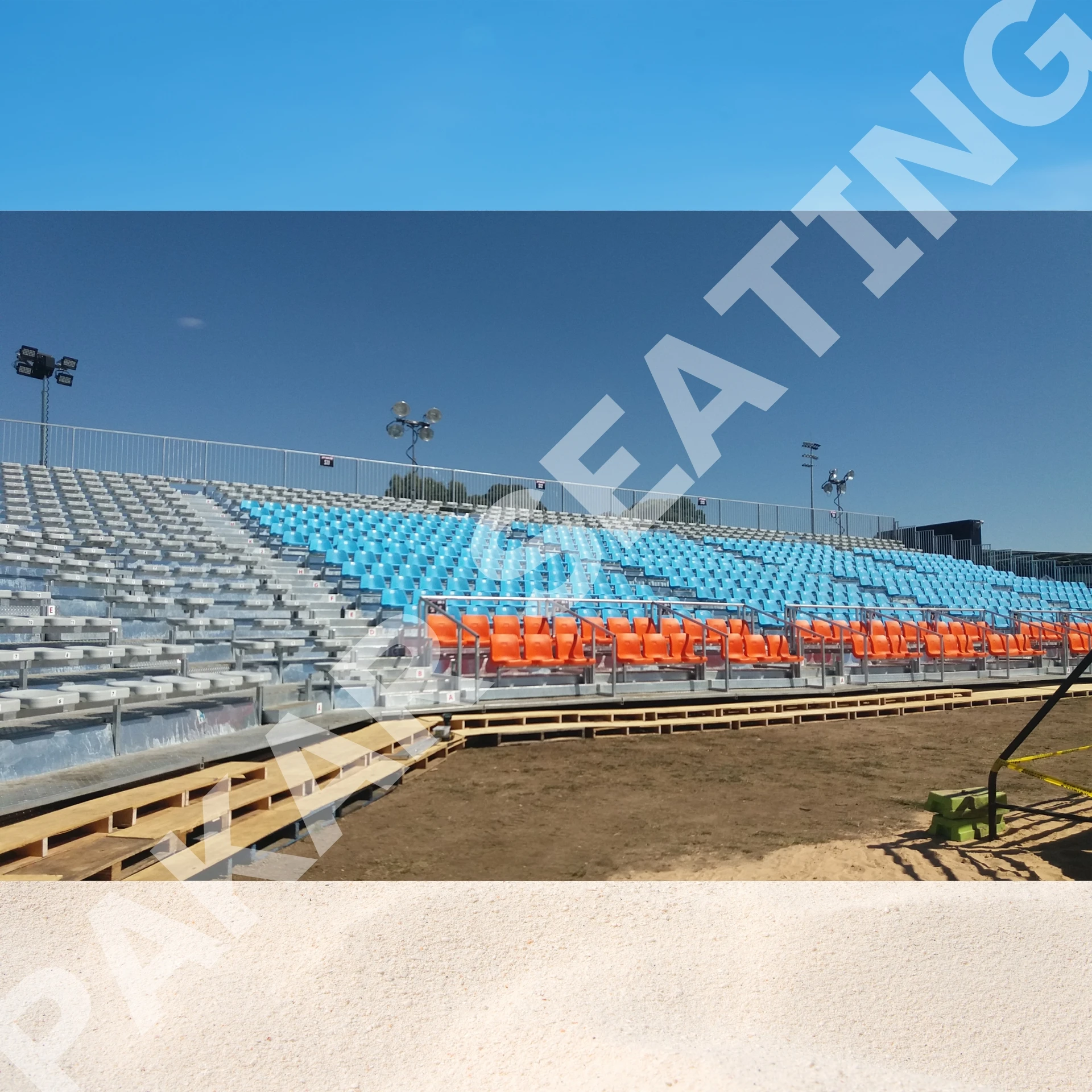Grandstand for trade show Bleacher Stadium Seating solution for Sports & Entertainment