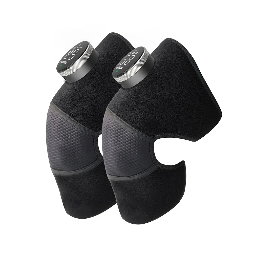 Yicoly Factory Price Heated Vibrating Knee Massager Knee Pad For Elder Lcd Touch Screen Knee Massager for Pain Relief