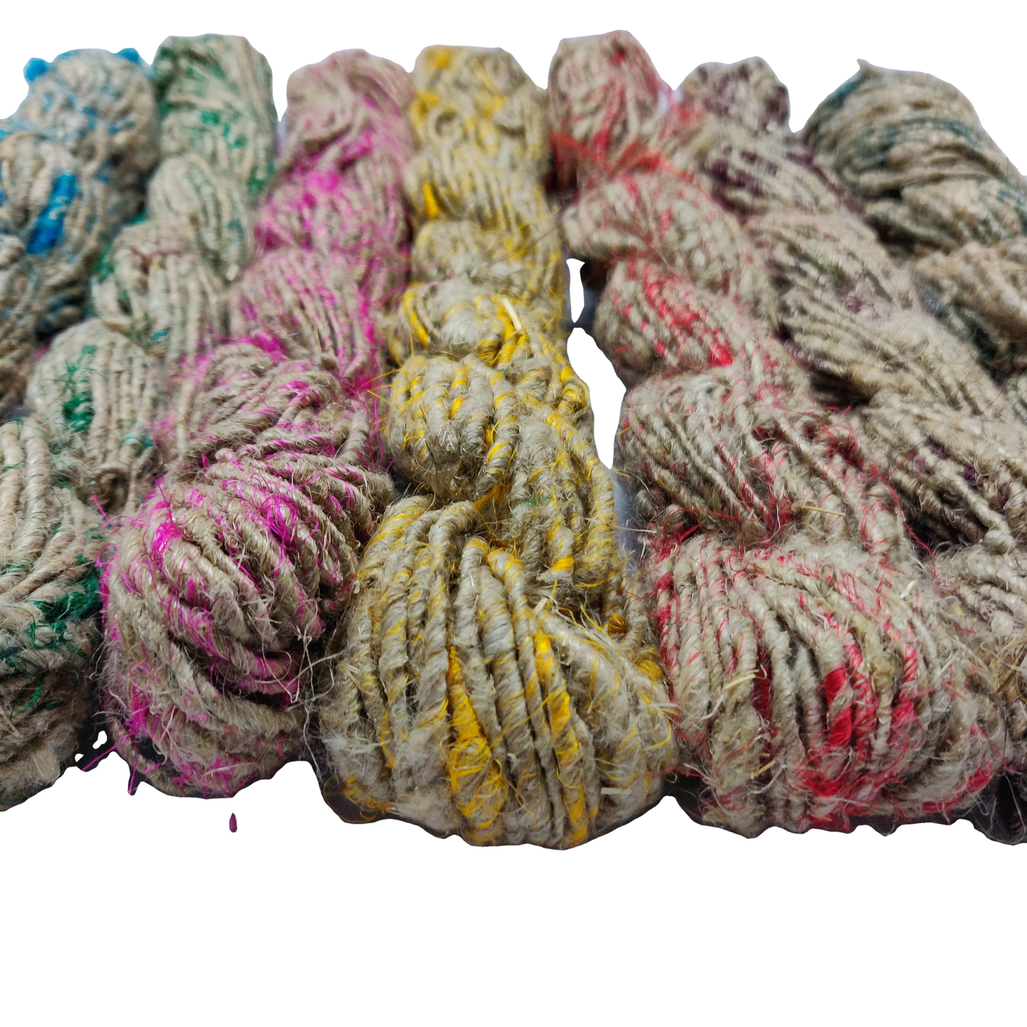 Высококачественная Экологически чистая льняная пряжа ручной работы из льна 36 нм мягкая ткань переработанная цветная вязальная техника