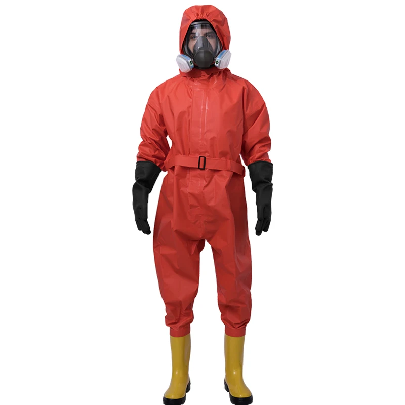 Manufacture light type semi-enclosed acid resistant chemical suits