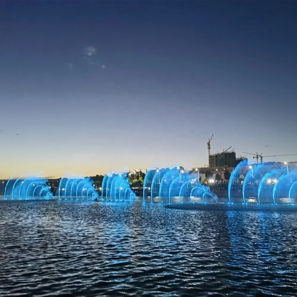 High Quality Metal Outdoor Floating Fountain for Landscaping & Pool Decor Music & Dancing Inspired