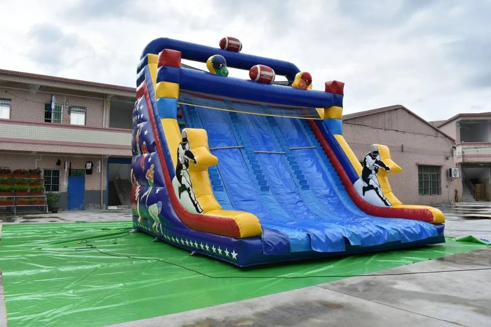 Big commercial and party rental champion  inflatable dry slide for kids and adults
