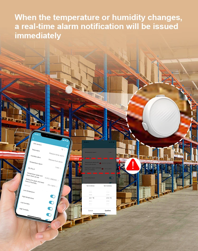 Digital Wifi Household  temperature and humidity meter Data Storage Temperature and Humidity Recorder Thermometers