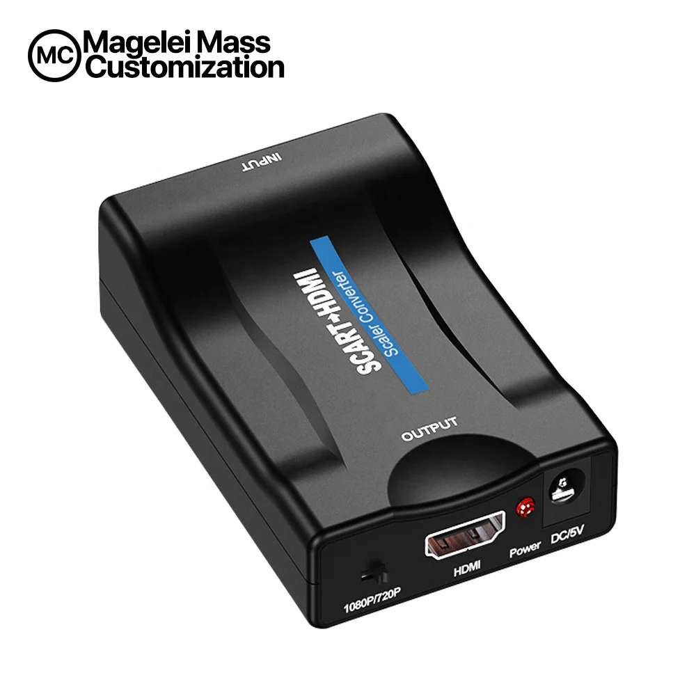  Преобразователь 1080p Scart в Hdmi аудио видео адаптер для Hdtv/dvd/set-top