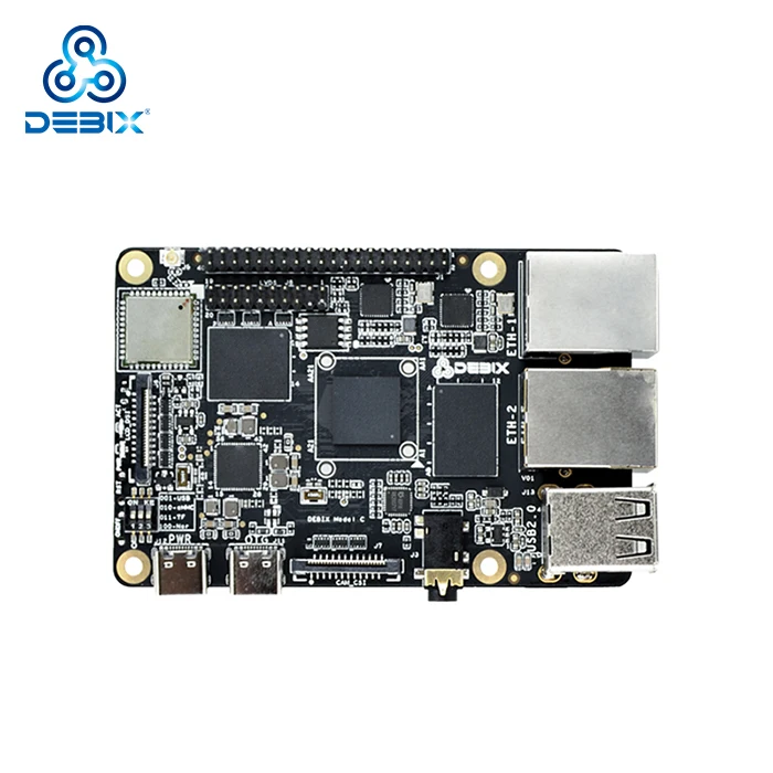 DEBIX NXP IMX93 серии 2 x RJ45 POE power 32 gb win10 iot development Встроенная плата linux с Wi-Fi android