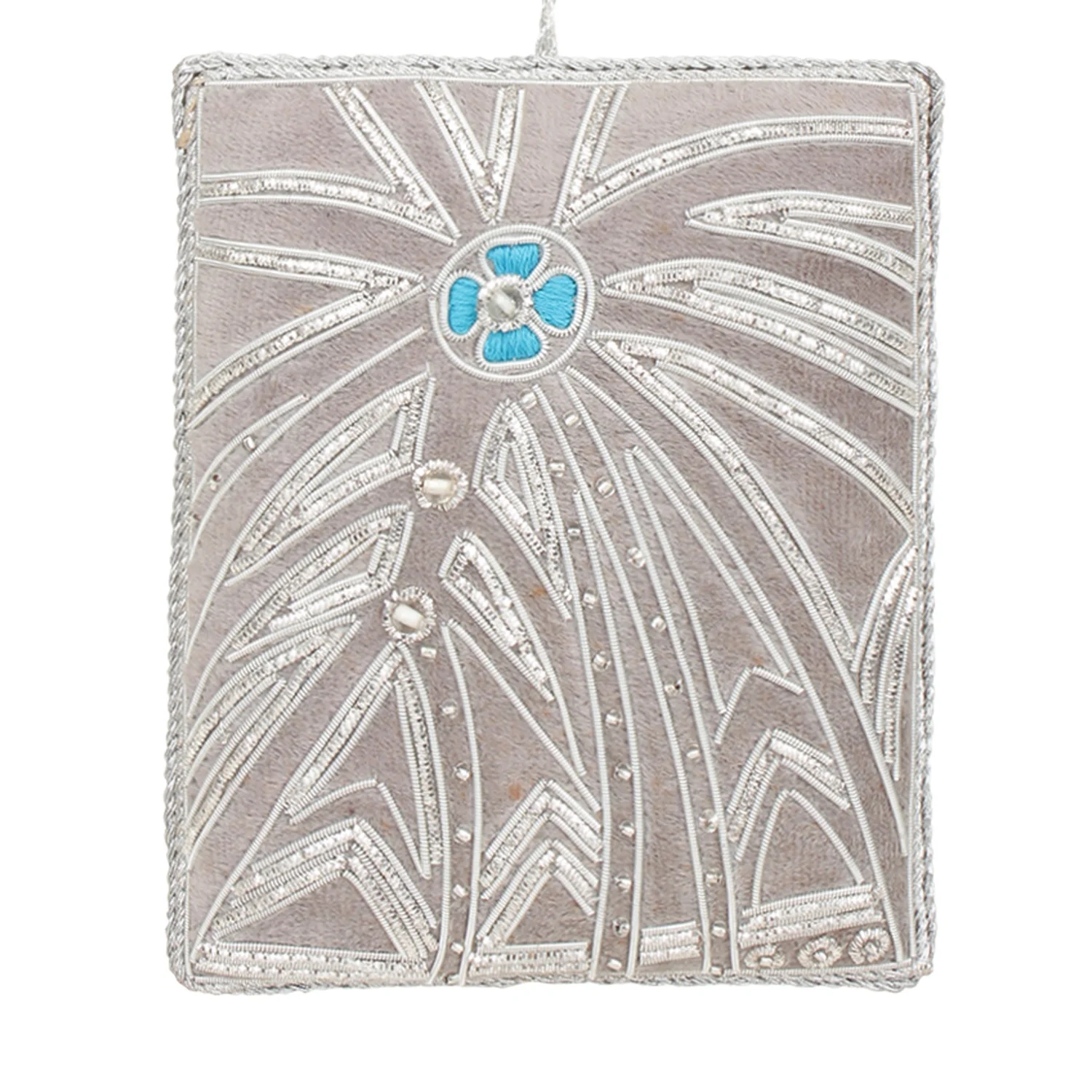 Handmade Handcrafted Embroidered Beaded Velvet satin Christmas Decorations Ornament Santa  Socks   Giraffe Elephant  Customized