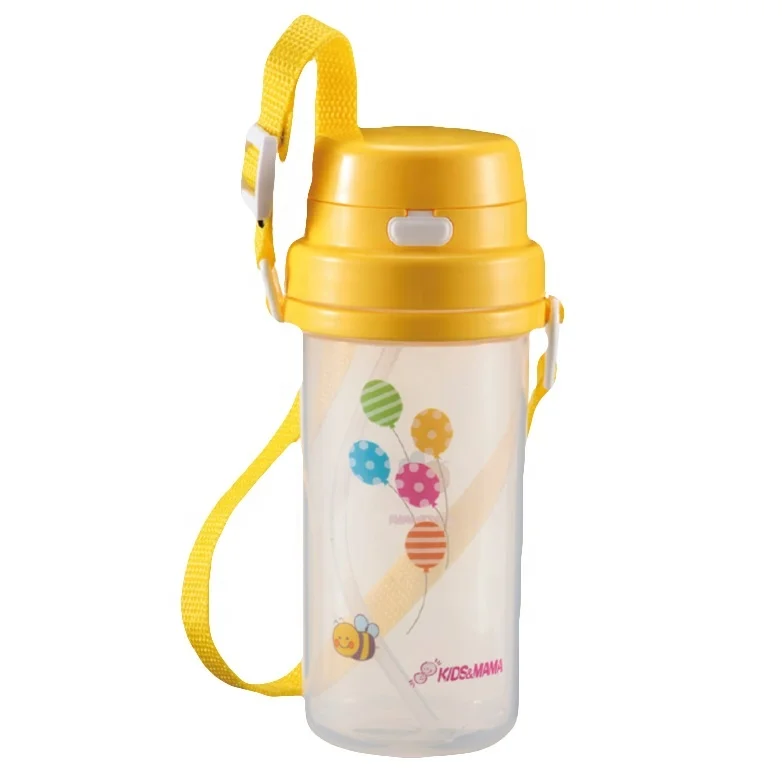 Made in Japan Baby Kids 2way Straw Bottle Yellow 160ml 370ml Wholesale baby bottles baby products hot selling 2023