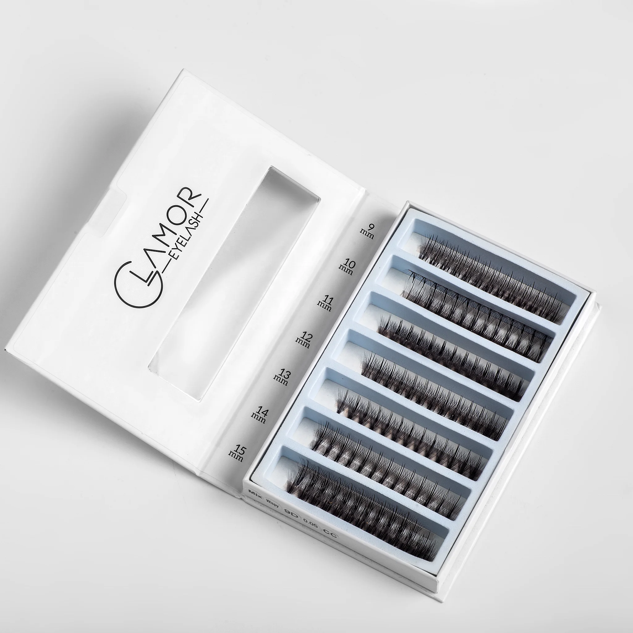 High Quality Ultra-speed 4Dmix 007 natural Premade Fans Lash Extension Korean Black Custom OEM Hair Makeup Box Long LOGO