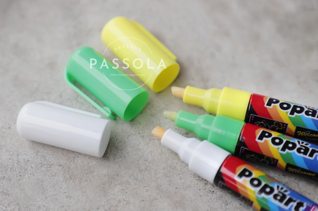 4.5mm Fine Bullet or Chisel Nib Fluorescent Pen Erasable Liquid Chalk Marker 50 colors