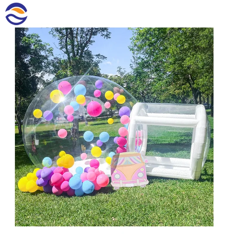 High Quality 3M Top Bouncing Transparent Wedding Balloon Bubble House Inflatable With Balloon Clear Dome Outdoor For Party Tent