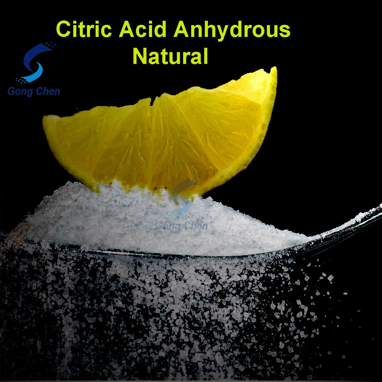 Лимонная кислота безводная Ухань Гончэн пищевая стабилизаторы ароматизаторы 25 кг для пищевой промышленности и производства напитков CAS 77-92-9