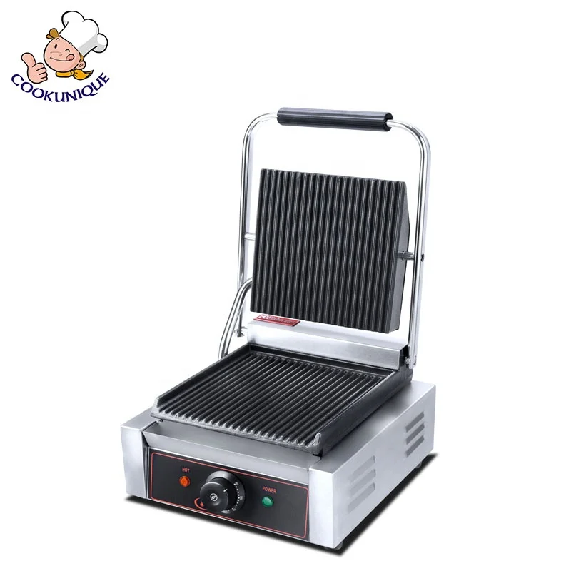 Guangzhou Cookunique Catering Contact Grill, Equipments For Restaurant China Panini Maker/Sandwich Maker