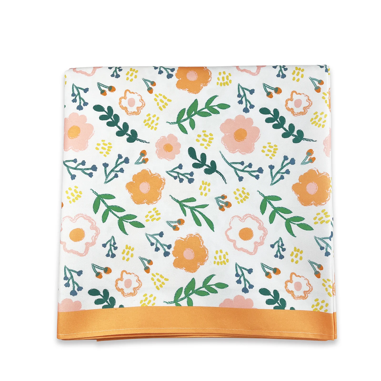 Скатерть из 100% полиэстера, скатерть с цветочным принтом на заказ