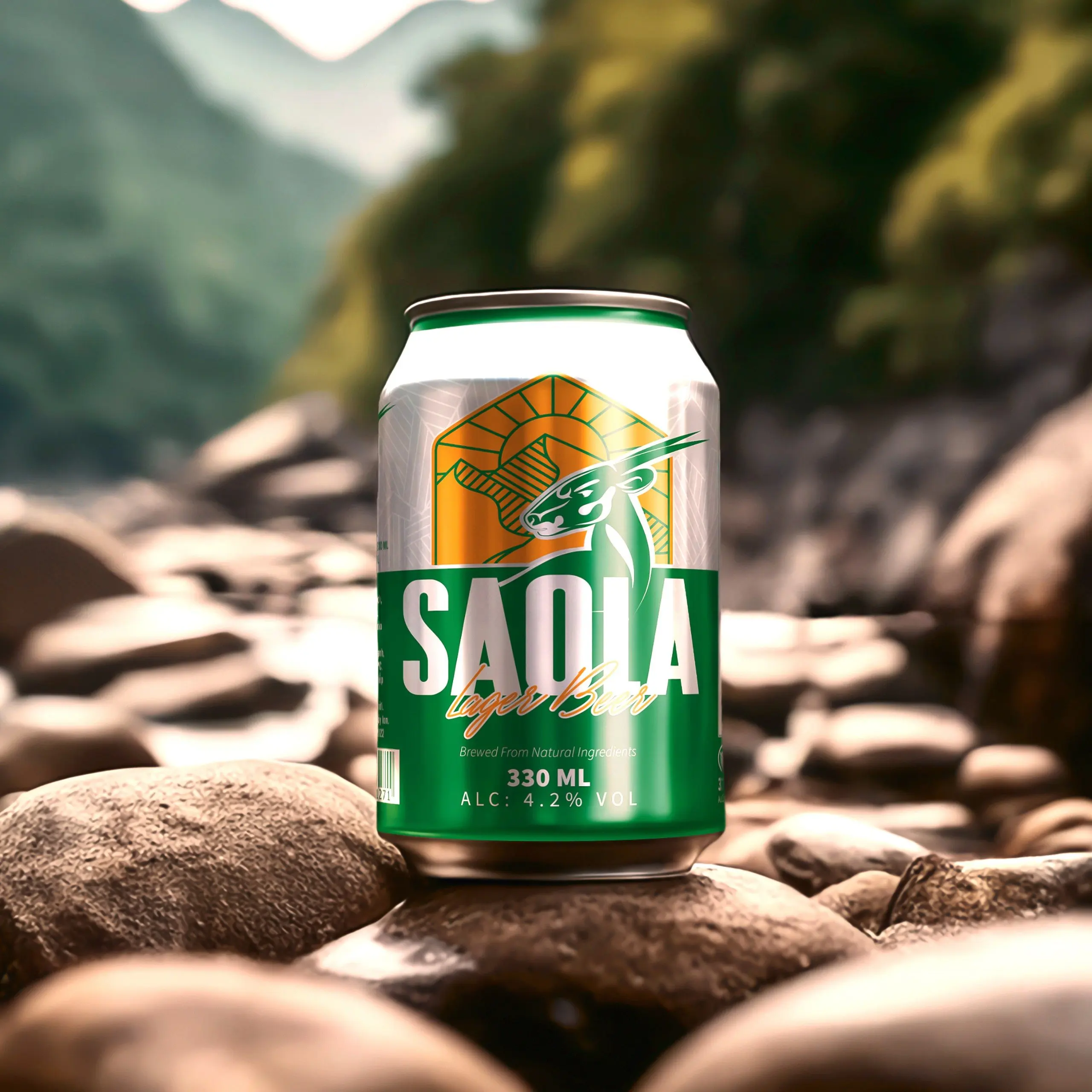 Пиво SAOLA Premium Lager 330 мл консервированное 4.6% содержание алкоголя