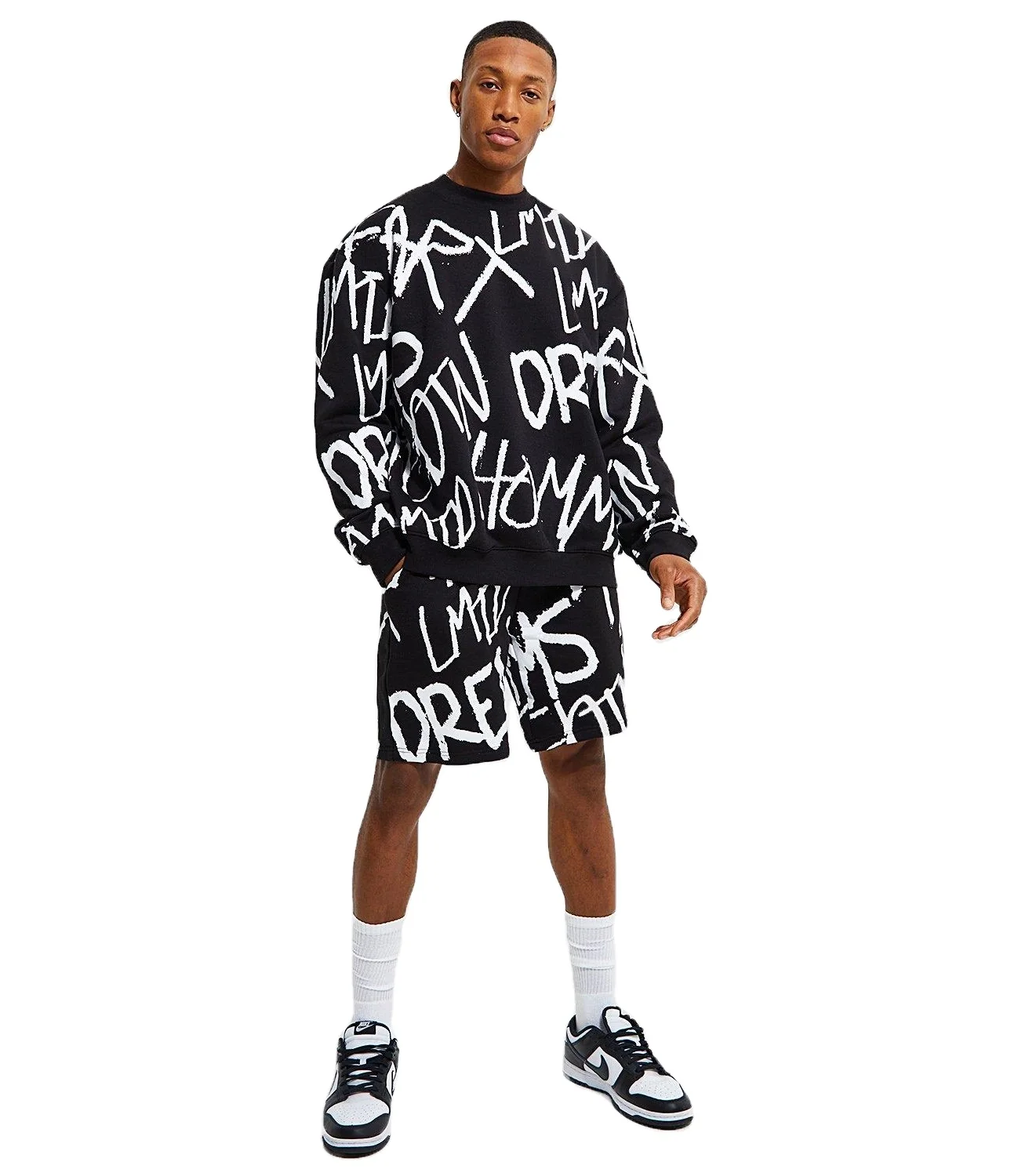2023 OEM Sublimated Hoodie Shorts Sets Fashionable Hoodies Set Plus Size Hoodies Sweatshirts Suit Tracksuits Sets