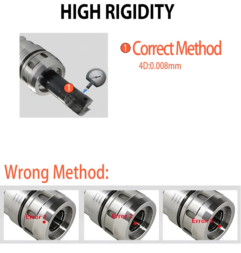 Collet Chuck Shrink Fit Chucks HSK40E 50E 40A 50A 63A 100A SLK Tool Holder DIN69893 HSK63A SF tool holder cnc machine supplier