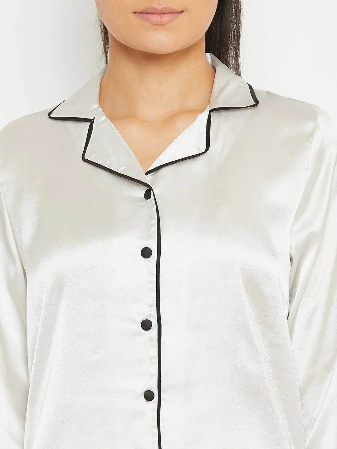 Satin Pajama for Women Short Sleeve Silk Pajama Set Soft Two Piece Pj Sets Silky Loungewear Nightwear S-XXL