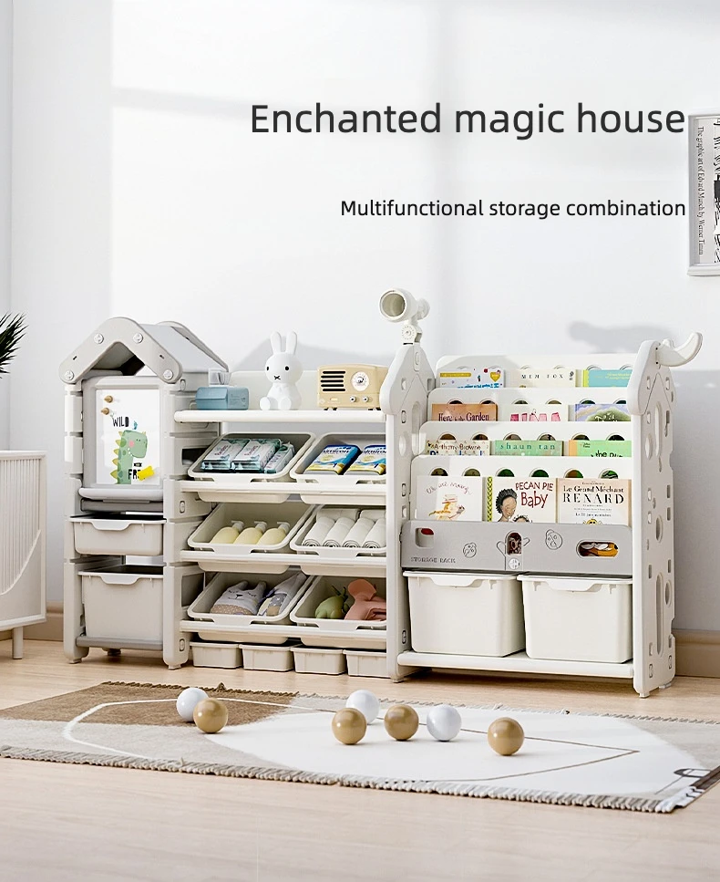 Children Furniture Sets Toys Teen Storage Plastic Clothes Box Baby Bedroom Kindergarten Organization Book Shelf