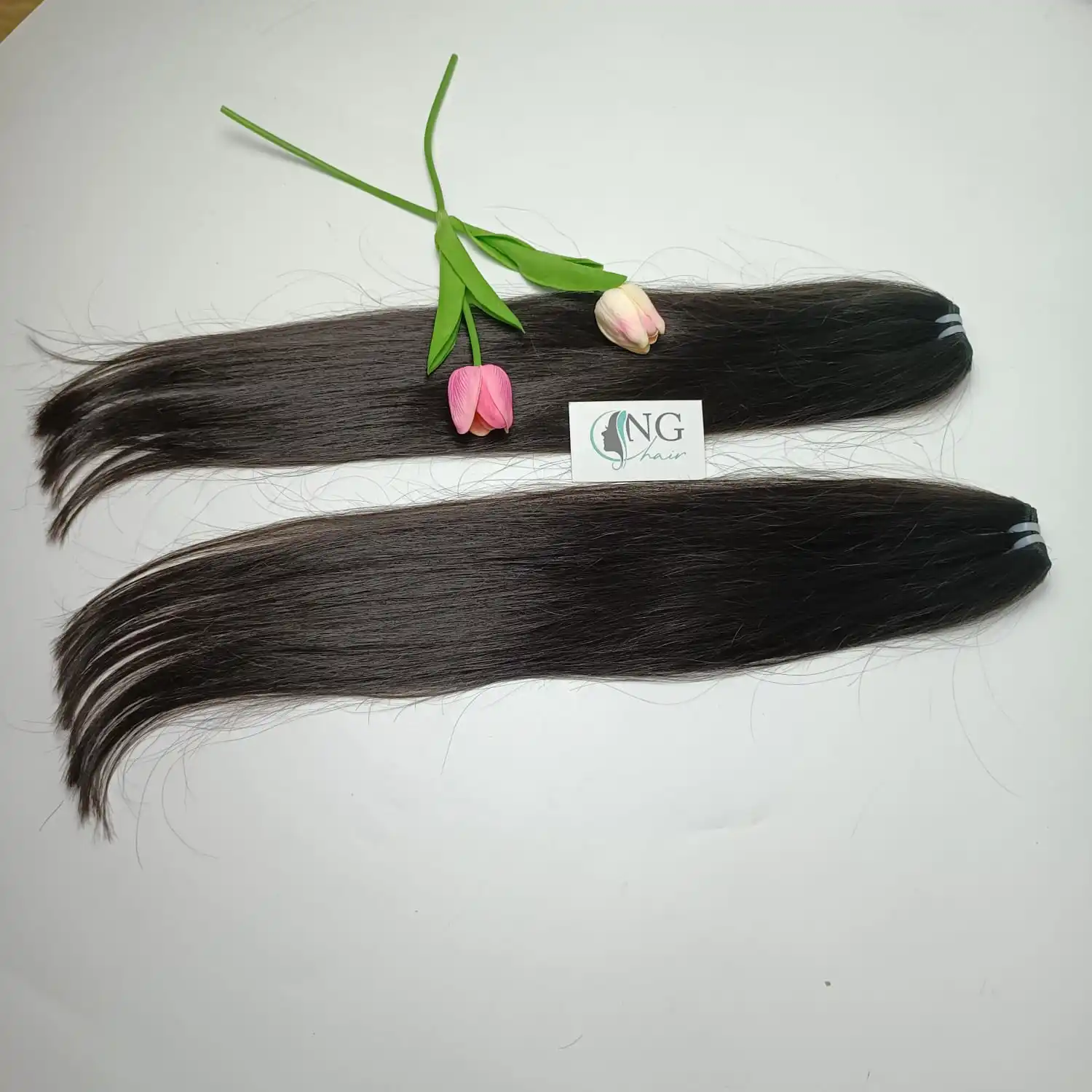 2024 Double Drawn Machine Double Weft Straight Weft Hair Extensions Manufacturer-Made from Vietnamese Human Hair Vietnam