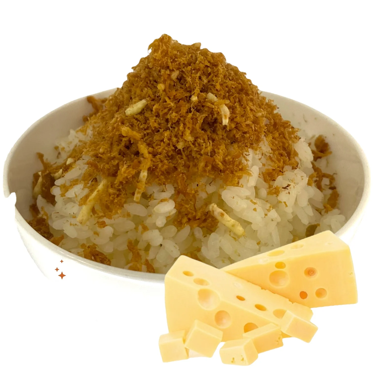 Cheese crispy floss Non-genetically modified Soy Protein Vegan