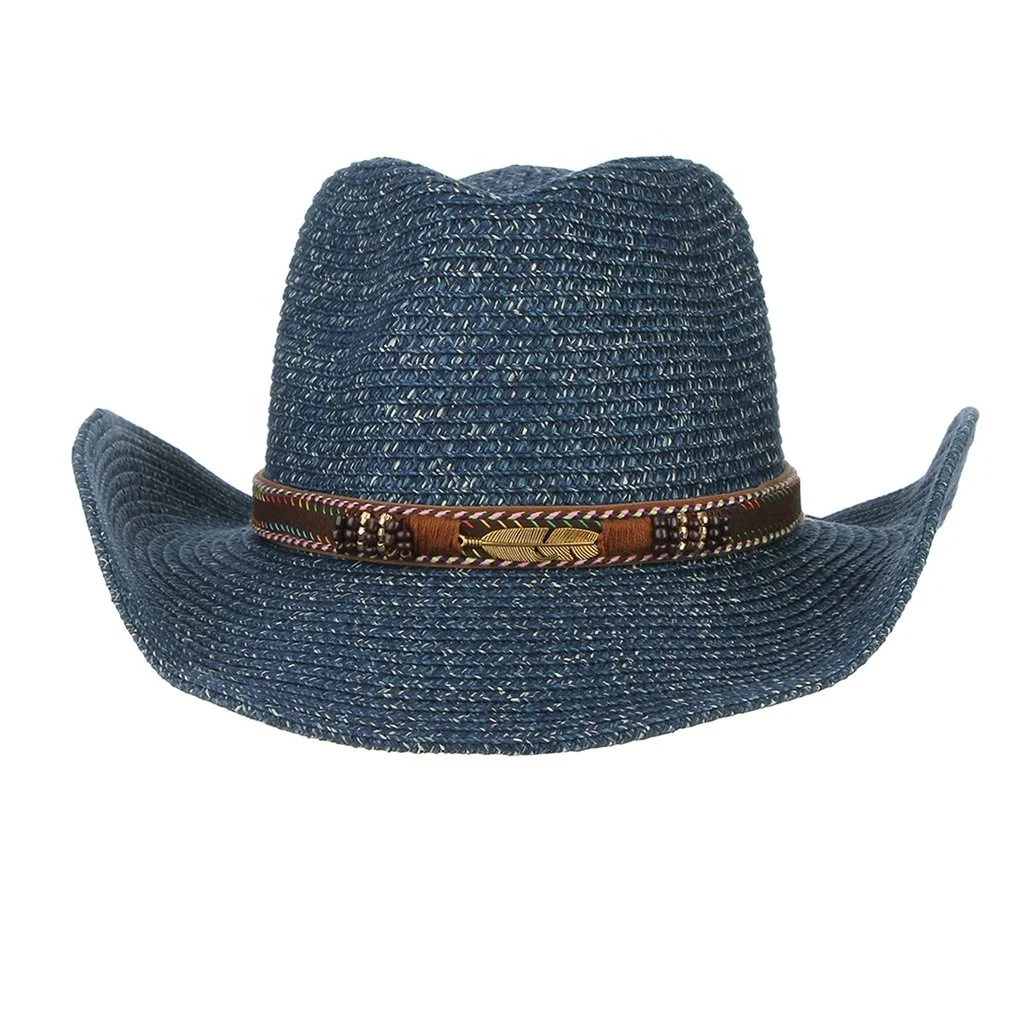 2022 New Style Premium Leather western Vintage Fashion Cowboy Hat Genuine Leather Cowboy Hats For Mens