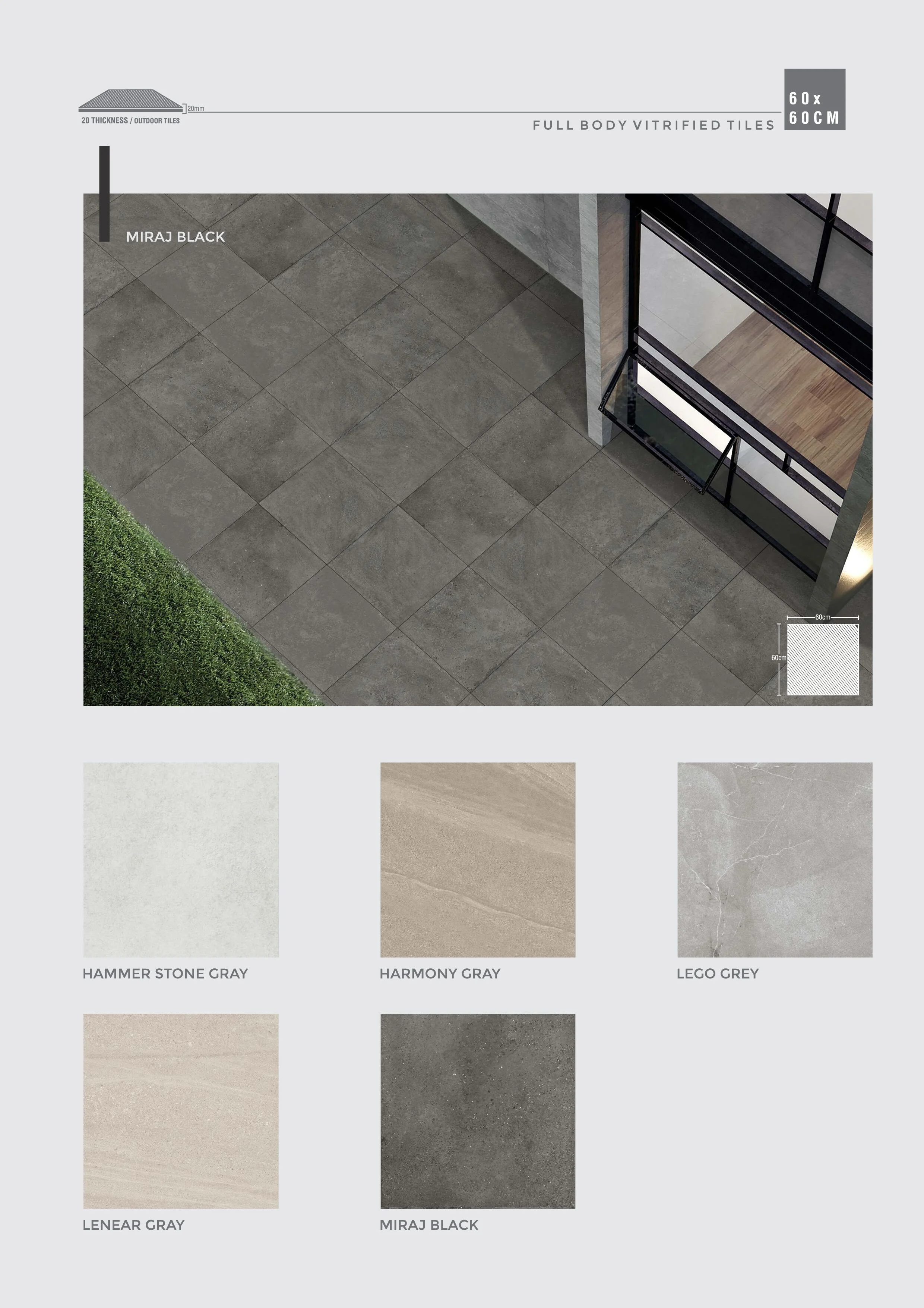 2024 Latest Collection Full Body Glazed Vitrified Tiles 60X60CM 600X600MM PGVT Floor Tiles Modern Design for Outdoor Use